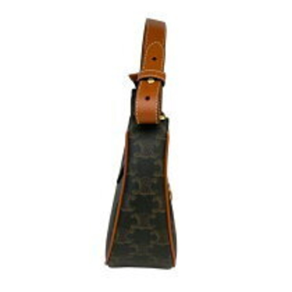 Celine Ava Brown Triomphe Canvas Handbag - Picture 4 of 8
